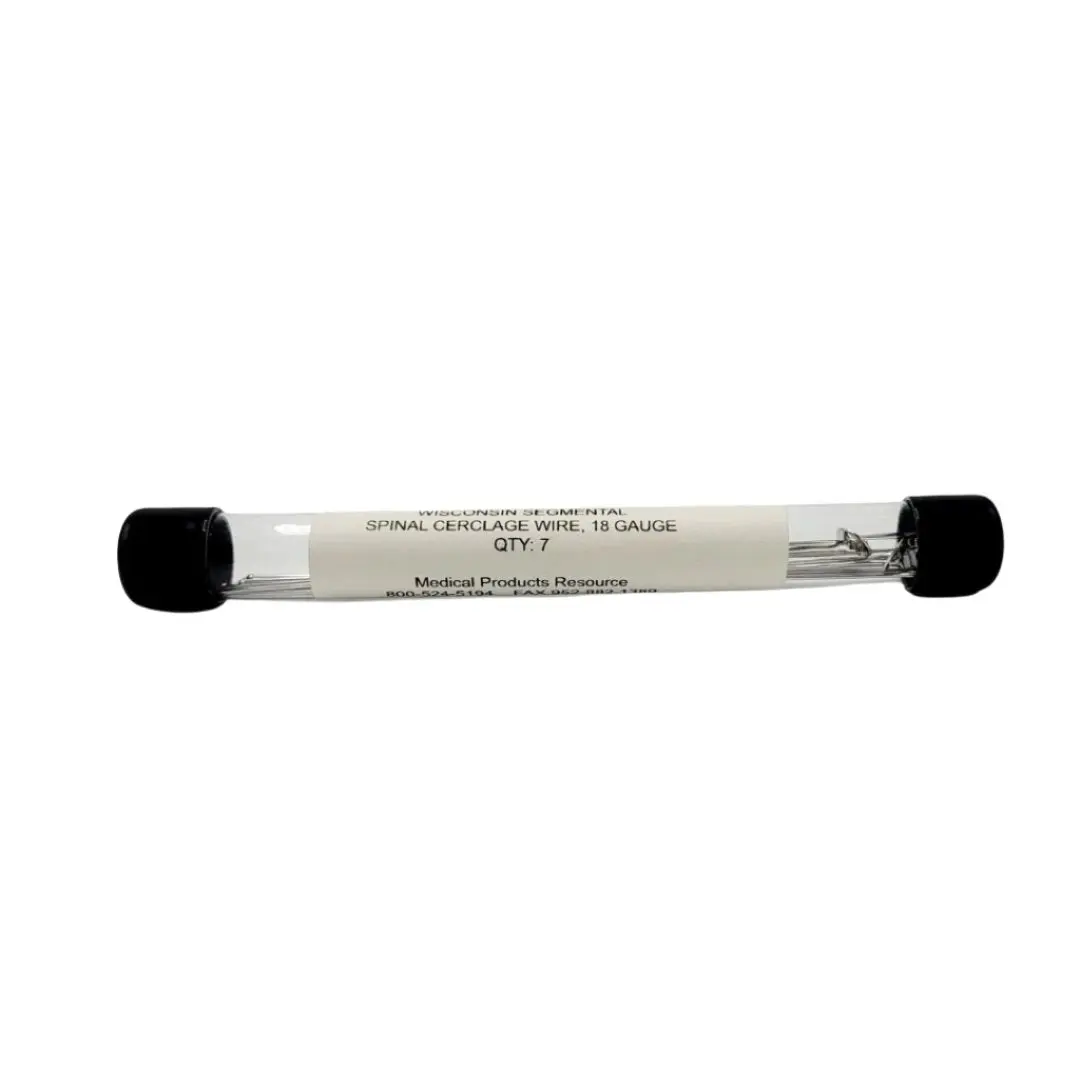Wisconsin Segmental 8504-660-09 Spinal Cerclage Wire, 18 Gauge, Pack Of 7