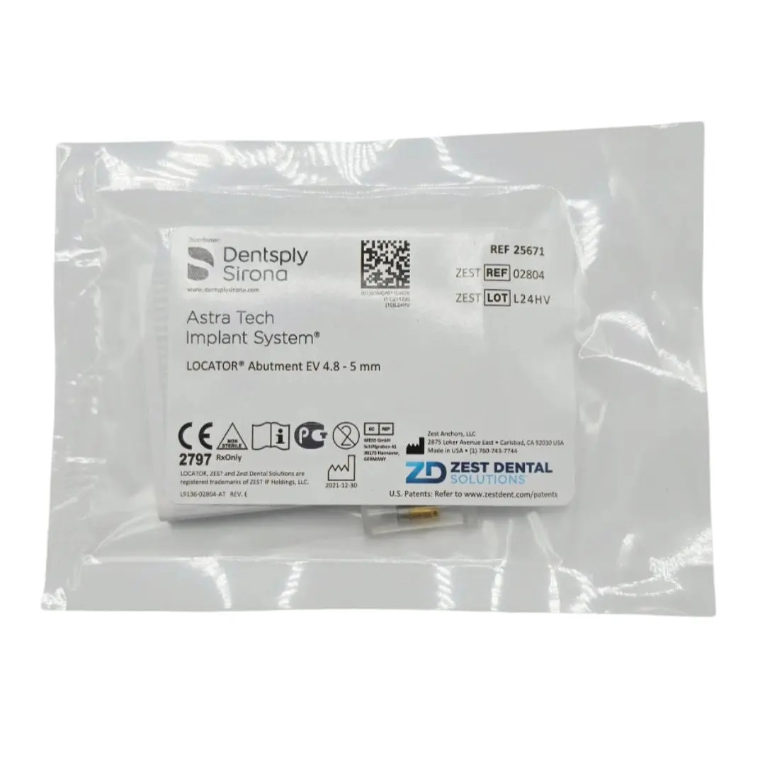 Zest Anchors 02804 LOCATOR Abutment EV 4.8 - 5mm Dentsply Sirona Astra Tech Implant System