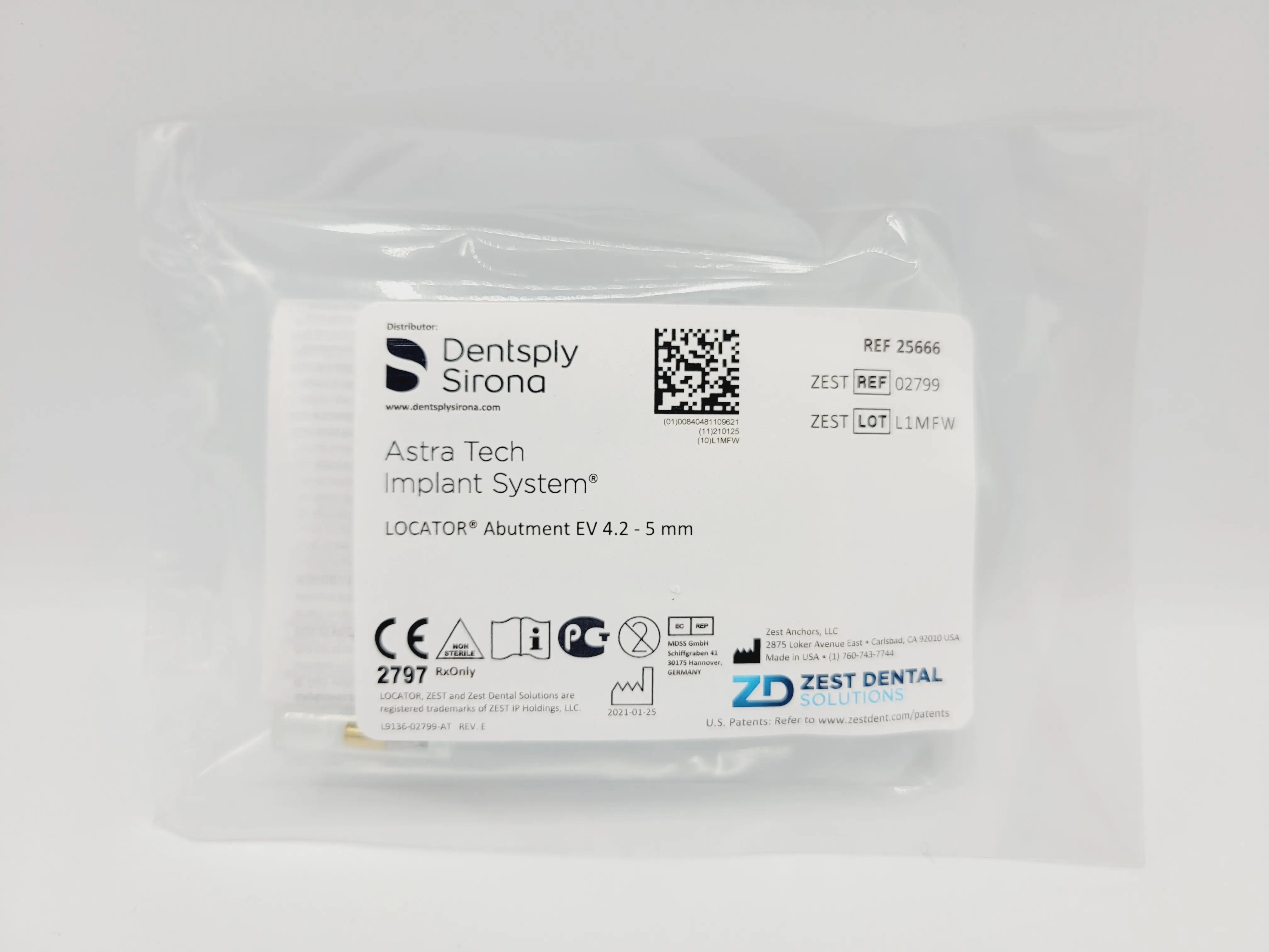 Zest Anchors 25666 Abutment EV 4.2 - 5mm - Image 2