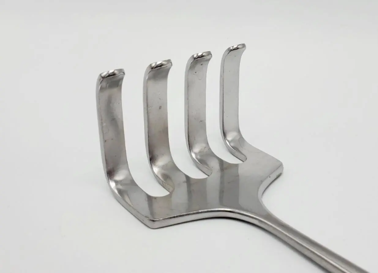 Zimmer 3085 Ollier Rake Hand Held Retractor 4-Prong Blunt 9-3/4" - Image 2