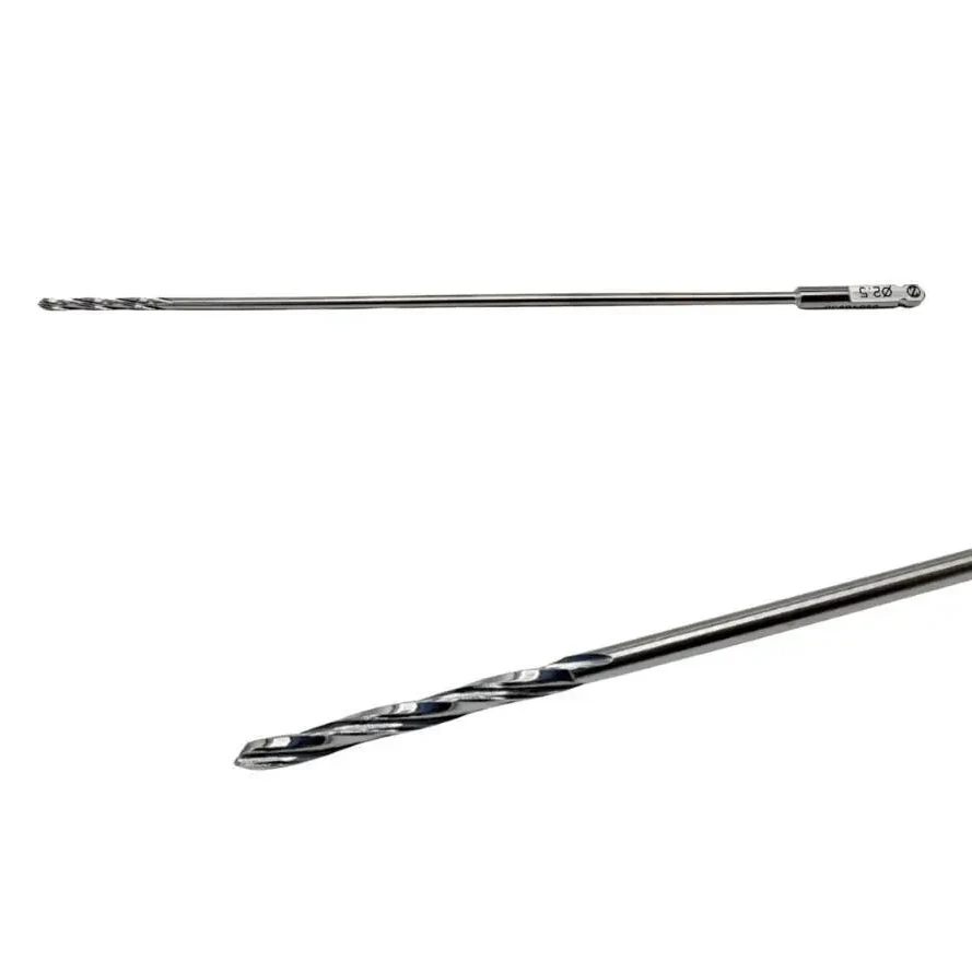 Zimmer 4807-180-25 Drill Bit 2.5 mm Orthopedic 7-1/8"